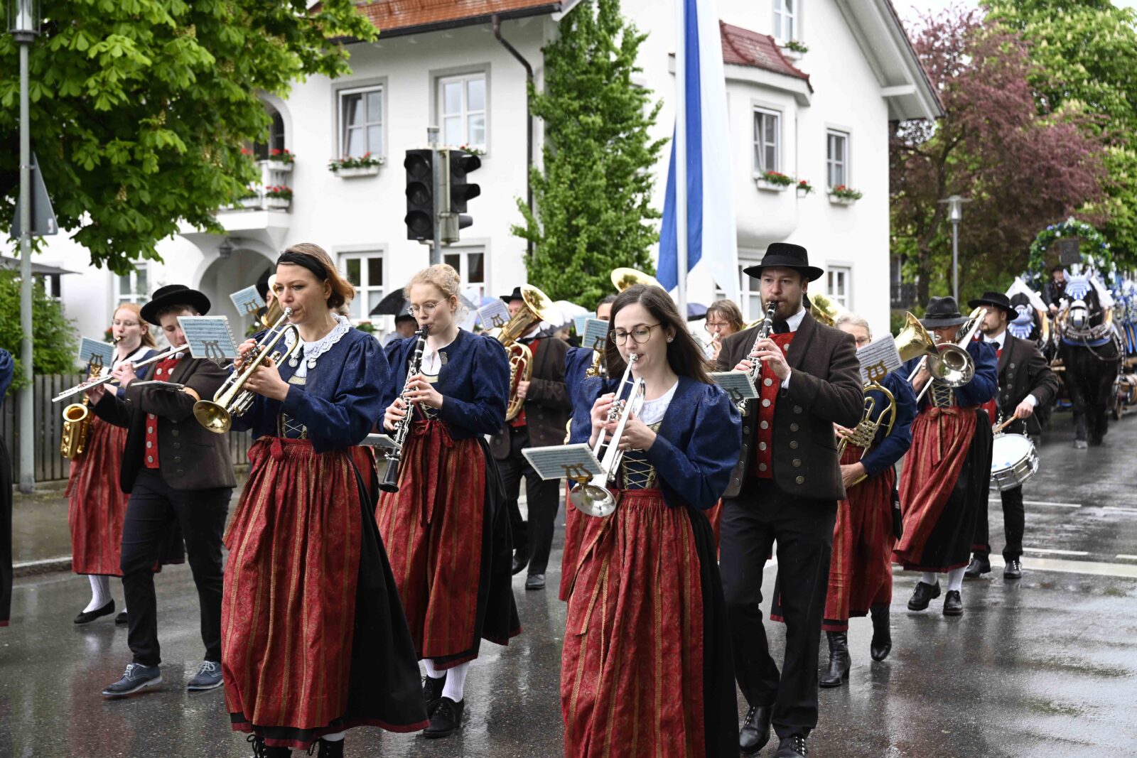 Volksfest 2023 Festzug Blasorchester Ismaning