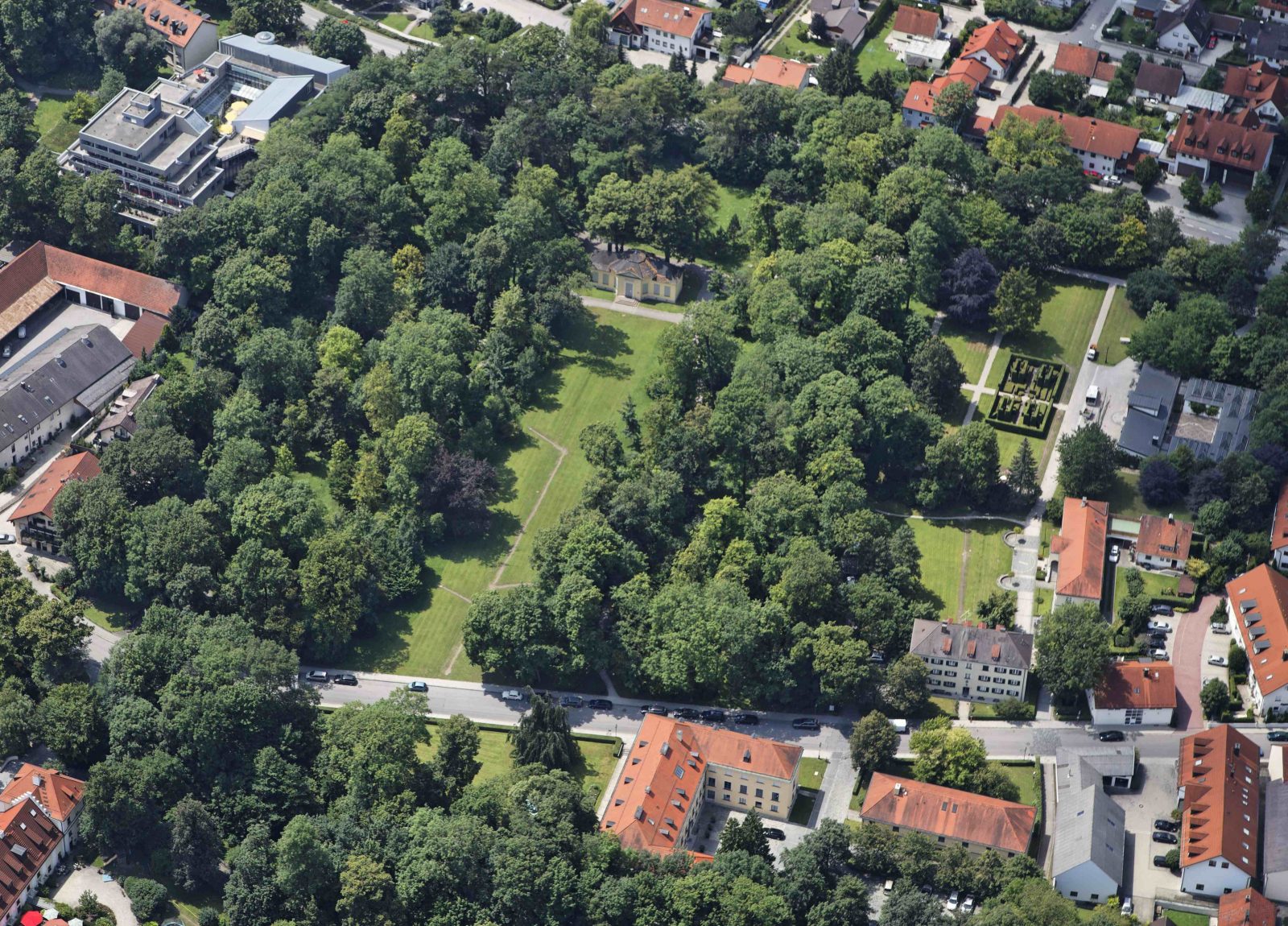 Schlosspark Ismaning - Luftbild